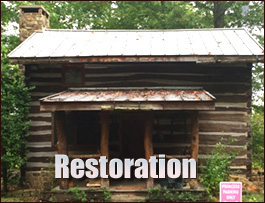 Historic Log Cabin Restoration  Semora, North Carolina